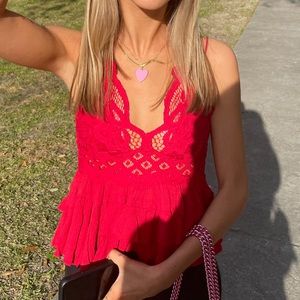 COPY - RED free people ADELLA CAMI